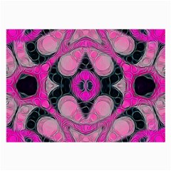 Pink Black Abstract  Large Glasses Cloth (2-side)