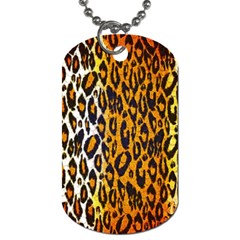 Brown Cheetah Abstract  Dog Tag (one Side) by OCDesignss