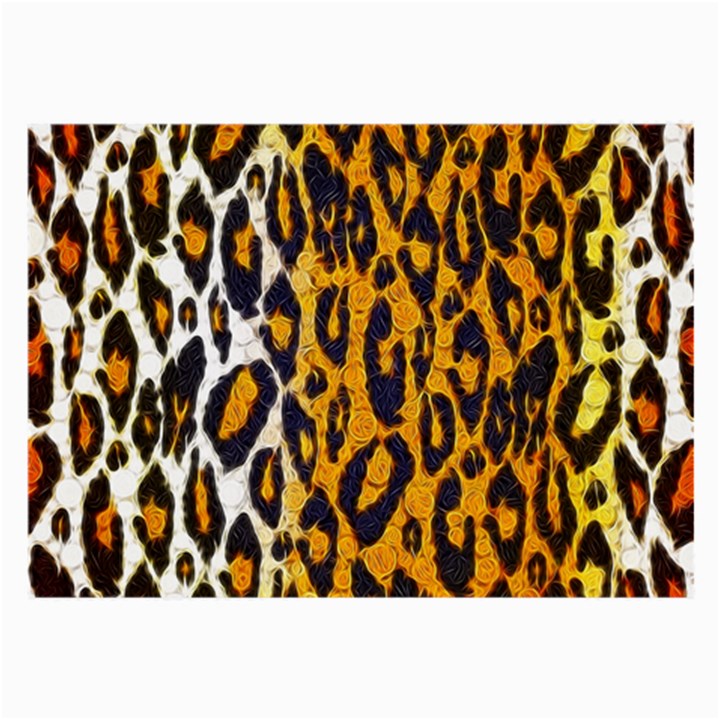 Brown Cheetah Abstract  Large Glasses Cloth (2-Side)