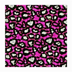 Pink Black Cheetah Abstract  Medium Glasses Cloth (2-side)