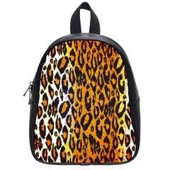 Cheetah Abstract Pattern  School Bags (small) 