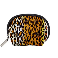 Cheetah Abstract Pattern  Accessory Pouches (small) 