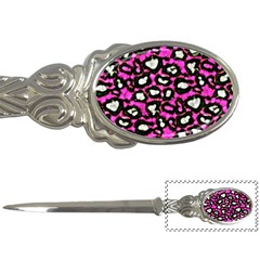 Pink Black Cheetah Abstract  Letter Openers