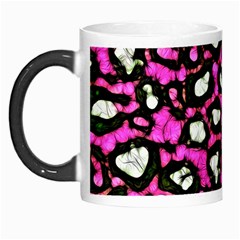 Pink Black Cheetah Abstract  Morph Mugs