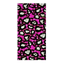 Pink Black Cheetah Abstract  Shower Curtain 36  X 72  (stall) 