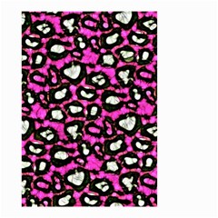 Pink Black Cheetah Abstract  Small Garden Flag (two Sides)