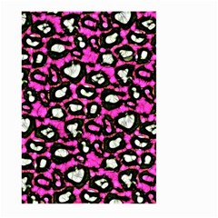 Pink Black Cheetah Abstract  Large Garden Flag (two Sides) by OCDesignss