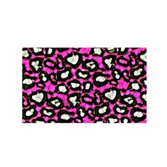 Pink Black Cheetah Abstract  Satin Wrap