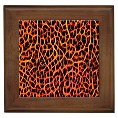 Lava Abstract Pattern  Framed Tiles