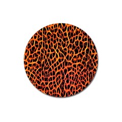 Lava Abstract Pattern  Magnet 3  (round)