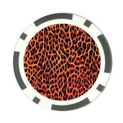 Lava Abstract Pattern  Poker Chip Card Guards by OCDesignss