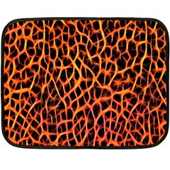 Lava Abstract Pattern  Double Sided Fleece Blanket (mini) 