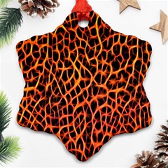 Lava Abstract Pattern  Ornament (snowflake) 