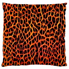 Lava Abstract Pattern  Large Cushion Cases (one Side) 