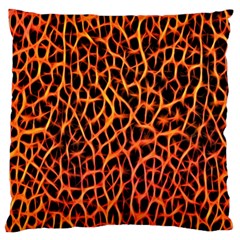 Lava Abstract Pattern  Large Flano Cushion Cases (one Side) 