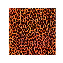 Lava Abstract Pattern  Small Satin Scarf (square) 