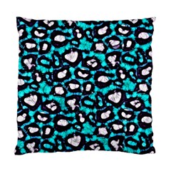 Turquoise Black Cheetah Abstract  Standard Cushion Case (One Side) 