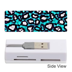 Turquoise Black Cheetah Abstract  Memory Card Reader (stick)  by OCDesignss