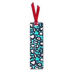 Turquoise Black Cheetah Abstract  Small Book Marks