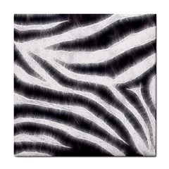 Black&white Zebra Abstract Pattern  Tile Coasters