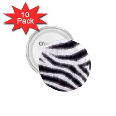 Black&white Zebra Abstract Pattern  1 75  Buttons (10 Pack) by OCDesignss