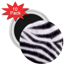 Black&white Zebra Abstract Pattern  2 25  Magnets (10 Pack)  by OCDesignss