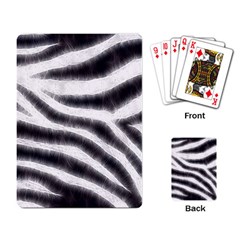 Black&white Zebra Abstract Pattern  Playing Card