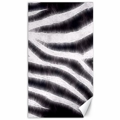 Black&white Zebra Abstract Pattern  Canvas 40  X 72  