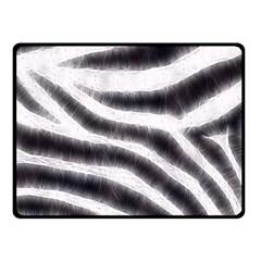 Black&white Zebra Abstract Pattern  Fleece Blanket (small)