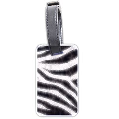 Black&white Zebra Abstract Pattern  Luggage Tags (one Side) 