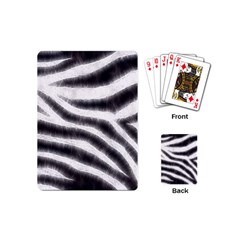 Black&white Zebra Abstract Pattern  Playing Cards (mini) 