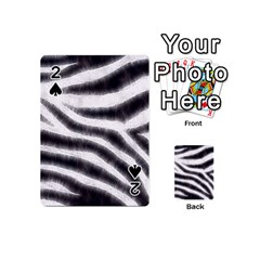 Black&white Zebra Abstract Pattern  Playing Cards 54 (mini)  by OCDesignss