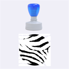 Black&white Zebra Abstract Pattern  Rubber Round Stamps (medium)