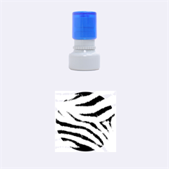 Black&white Zebra Abstract Pattern  Rubber Round Stamps (small)