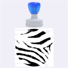 Black&white Zebra Abstract Pattern  Rubber Round Stamps (large)