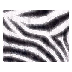 Black&white Zebra Abstract Pattern  Double Sided Flano Blanket (large)  by OCDesignss