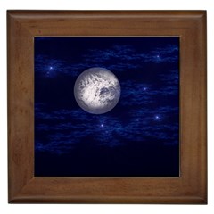 Moon And Stars Framed Tiles