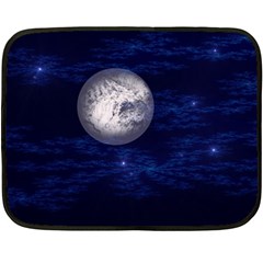 Moon And Stars Fleece Blanket (mini)