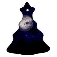 Moon And Stars Christmas Tree Ornament (2 Sides)