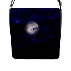 Moon And Stars Flap Messenger Bag (l) 