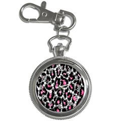 Pink Cheetah Bling  Key Chain Watches by OCDesignss