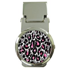 Pink Cheetah Bling  Money Clip Watches by OCDesignss