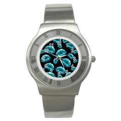 Turquoise Sassy Lips  Stainless Steel Watches