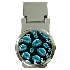 Turquoise Sassy Lips  Money Clip Watches