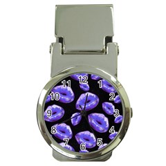 Sassy Purple Puckered Lips  Money Clip Watches