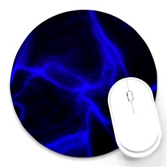 Cosmic Energy Blue Round Mousepads