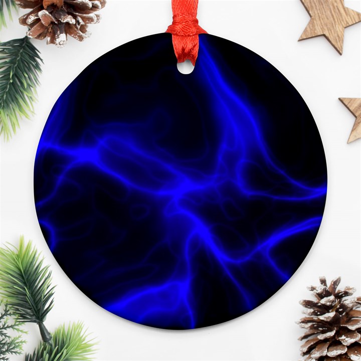 Cosmic Energy Blue Ornament (Round) 