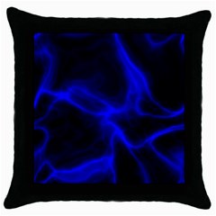 Cosmic Energy Blue Throw Pillow Cases (black)