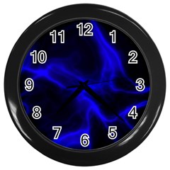 Cosmic Energy Blue Wall Clocks (black)