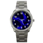 Cosmic Energy Blue Sport Metal Watches Front